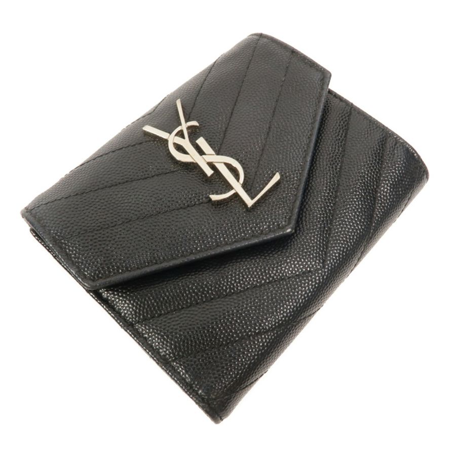 SAINT LAURENT 羊皮皮革Cassandre錢包-4