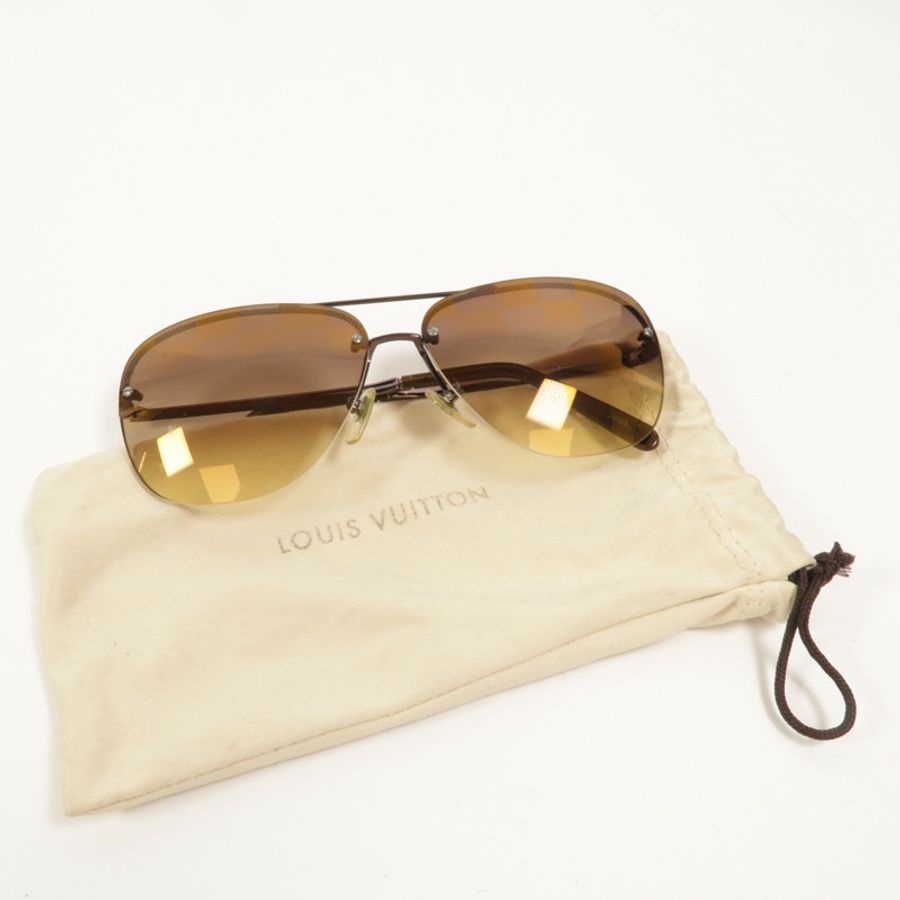 LOUIS VUITTON 金屬/AcetateSocoa Aviator Sunglasses太陽眼鏡-8
