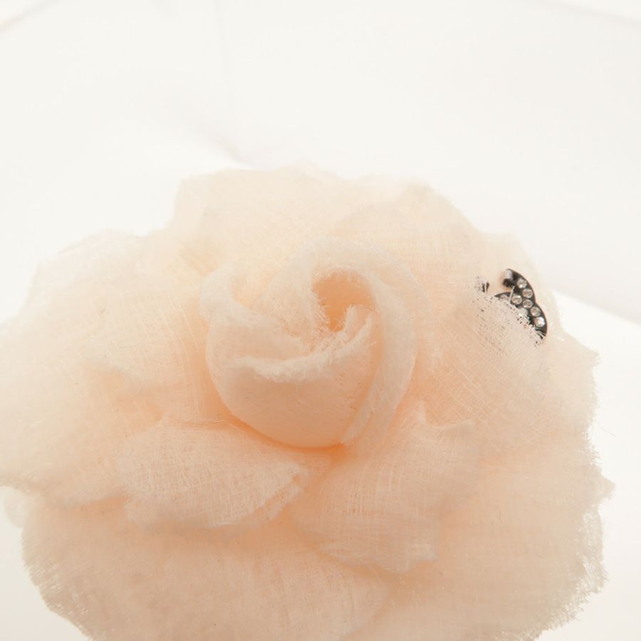 CHANEL 布料/金屬Chanel Camelie Brooch胸針-4