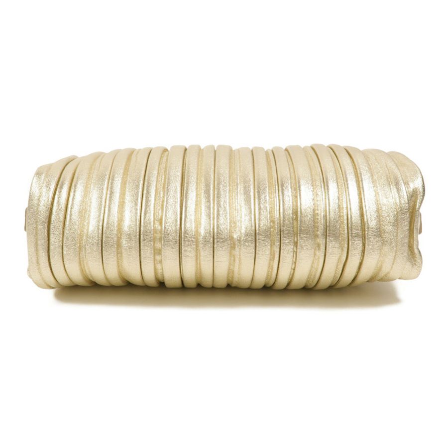 Miu Miu Pleated Leather皮革Metallic Nappa Plisse Long Clutch手拿包-3