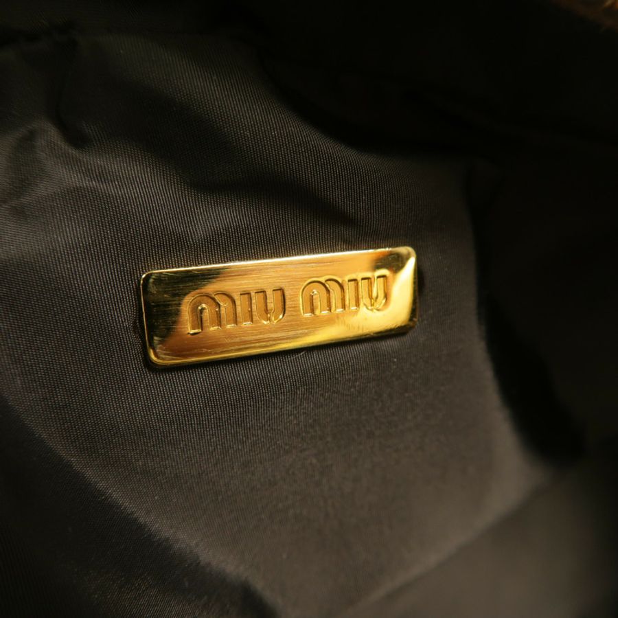 Miu Miu Pleated Leather皮革Metallic Nappa Plisse Long Clutch手拿包-5