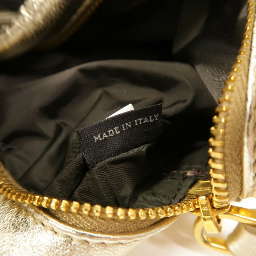 Miu Miu Pleated Leather皮革Metallic Nappa Plisse Long Clutch手拿包-6