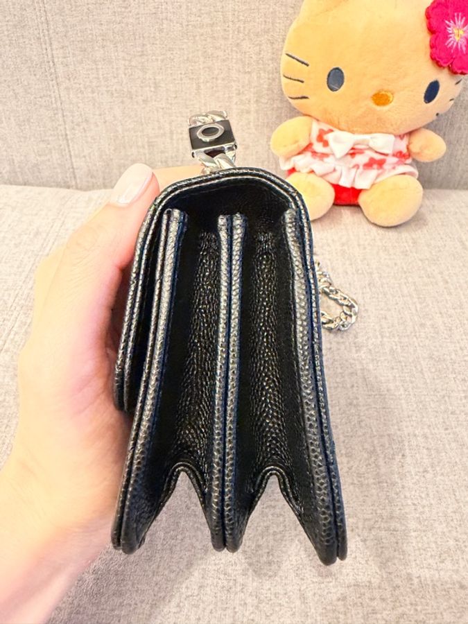 CHANEL 黑銀鏈包-7