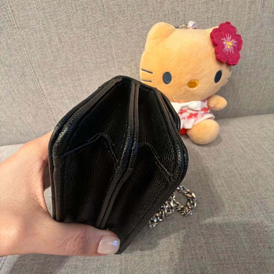 CHANEL 黑銀鏈包-14