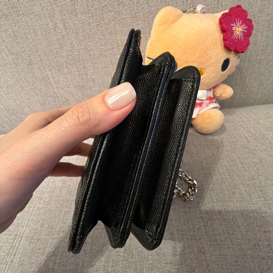 CHANEL 黑銀鏈包-15