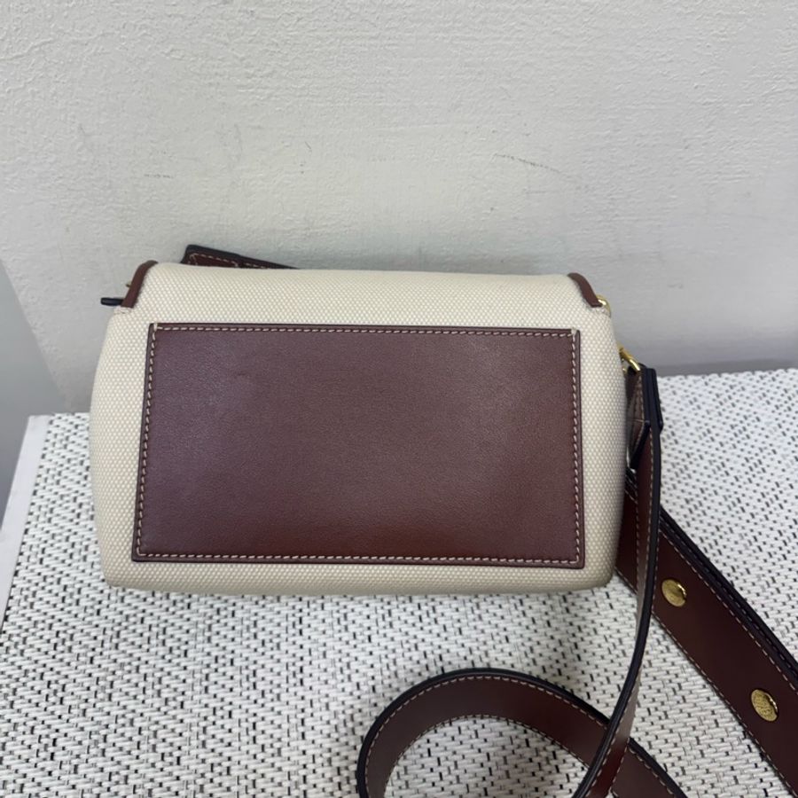 BURBERRY經典帆布拼咖小信封包-6