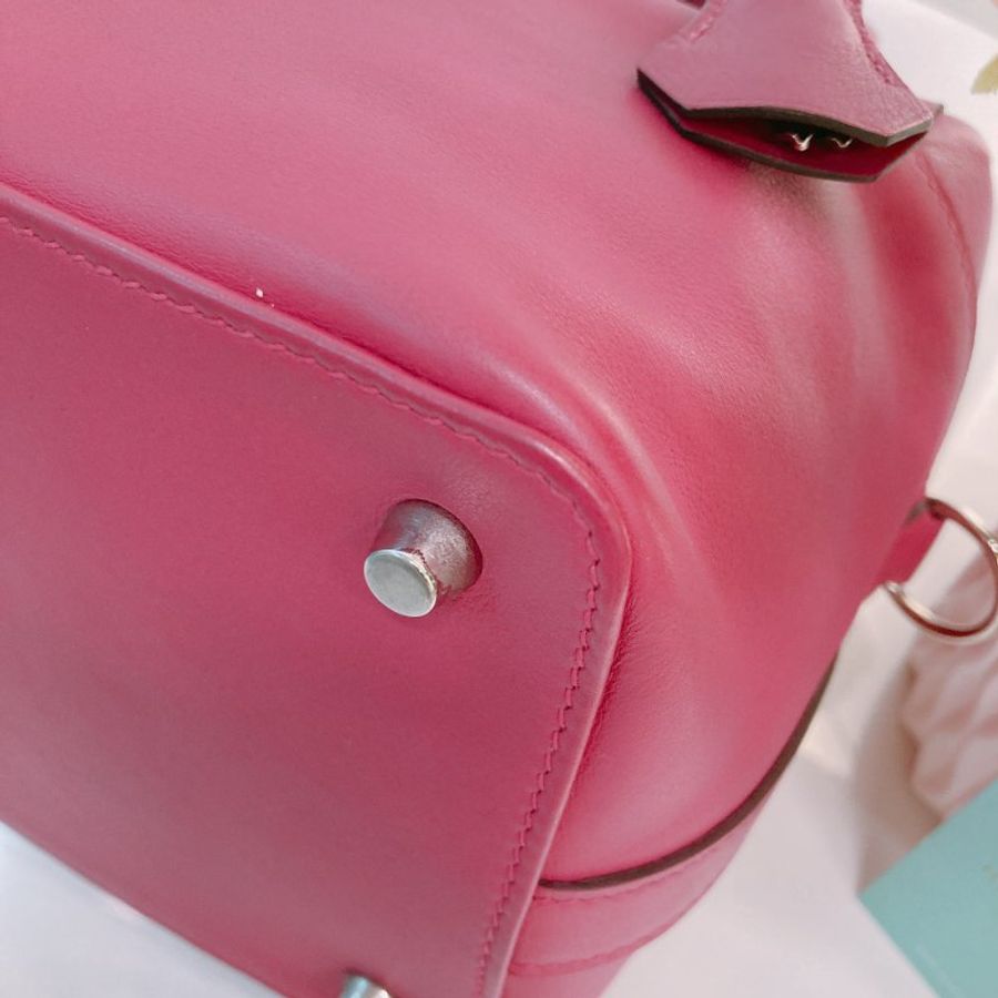 MS0772 Hermes 愛馬仕小號吐司包包 Toolbox Small 20cm Swift L3 Rose Pourpre x PHW-5