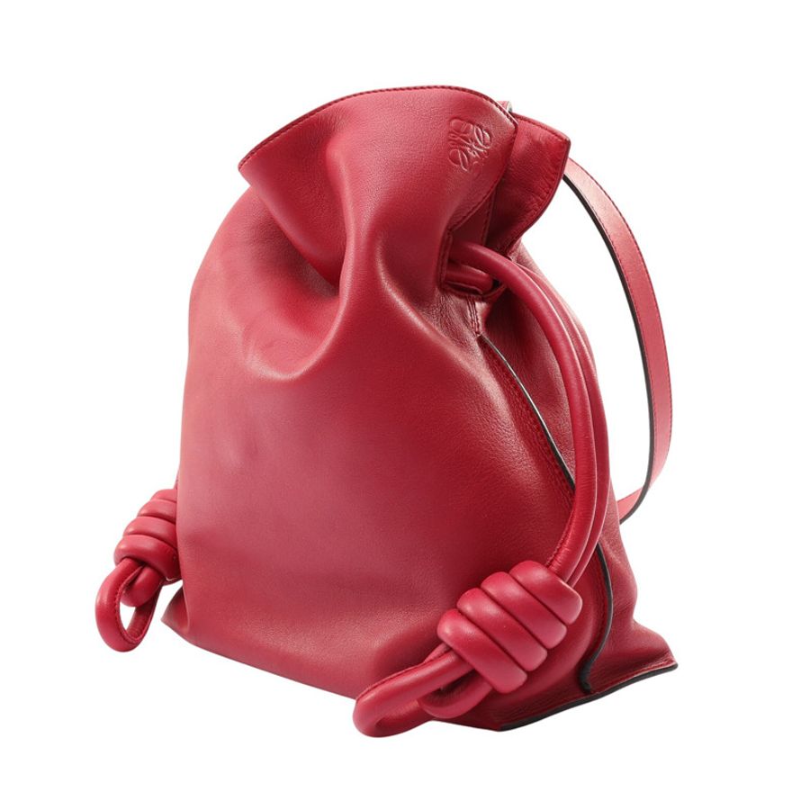 Flamenco Knot 肩背包 紅色 牛皮【LOEWE 羅威】 334.87.K63-1