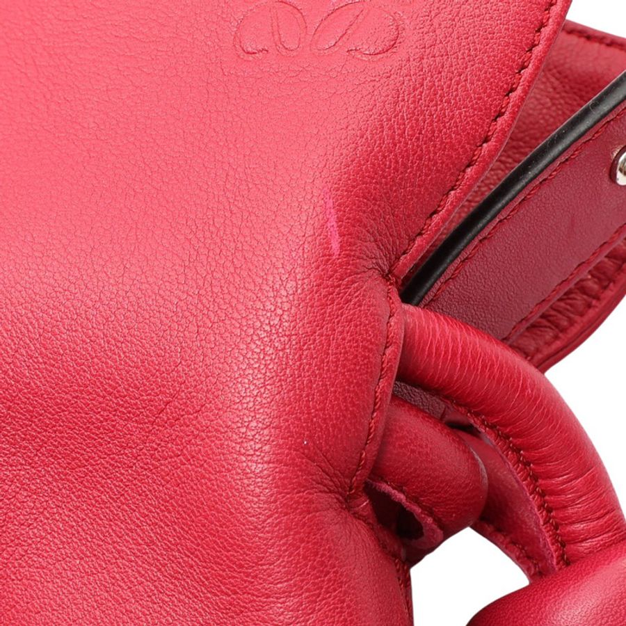 Flamenco Knot 肩背包 紅色 牛皮【LOEWE 羅威】 334.87.K63-9