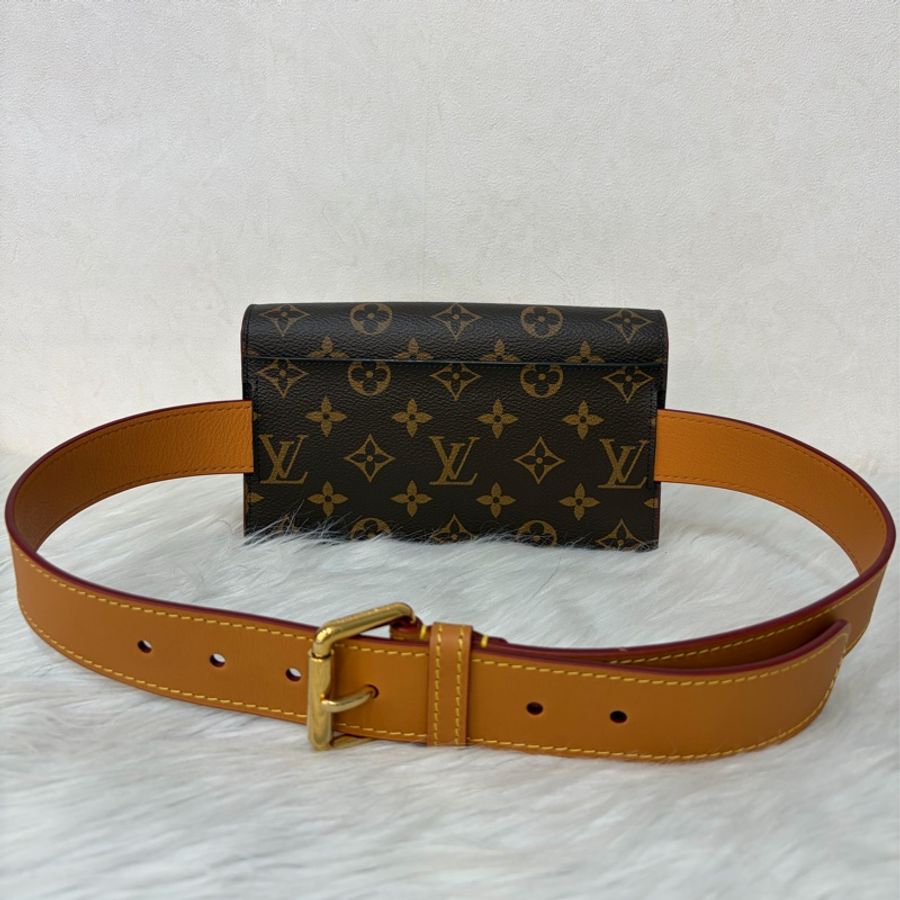 LV M68549 S LOCK 老花金扣皮帶腰包 腰帶90cm 霹靂包 麻將包-1
