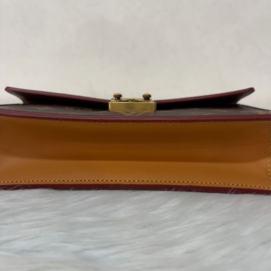 LV M68549 S LOCK 老花金扣皮帶腰包 腰帶90cm 霹靂包 麻將包-6