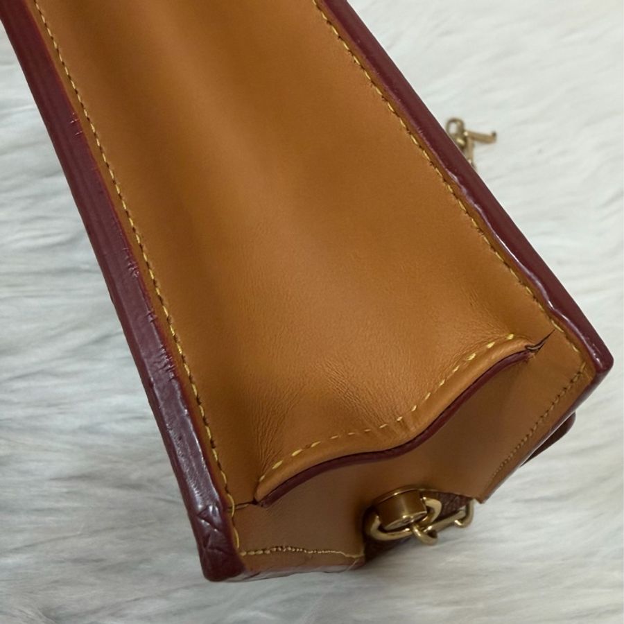 LV M68549 S LOCK 老花金扣皮帶腰包 腰帶90cm 霹靂包 麻將包-11