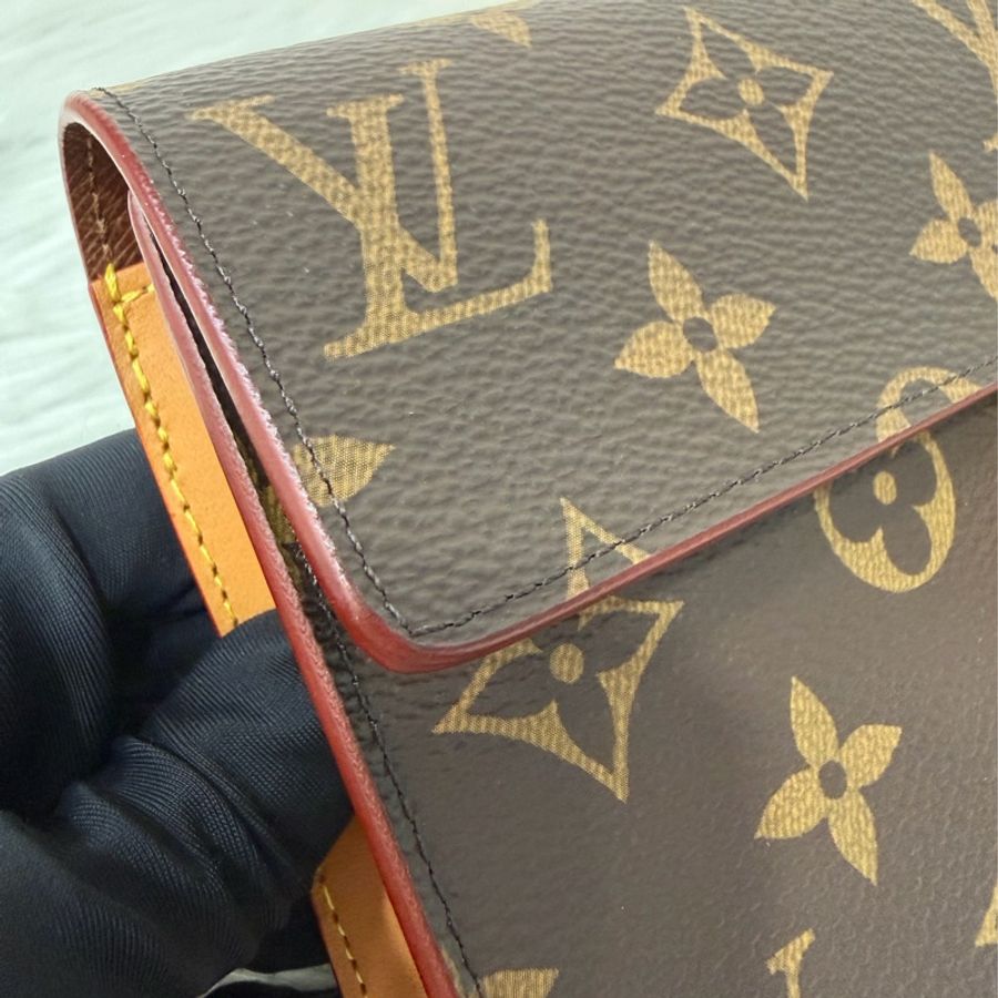 LV M68549 S LOCK 老花金扣皮帶腰包 腰帶90cm 霹靂包 麻將包-13