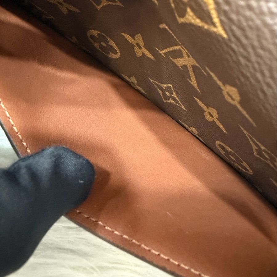 LV M68549 S LOCK 老花金扣皮帶腰包 腰帶90cm 霹靂包 麻將包-19