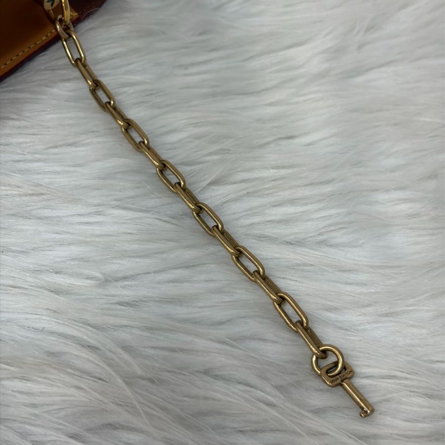 LV M68549 S LOCK 老花金扣皮帶腰包 腰帶90cm 霹靂包 麻將包-36