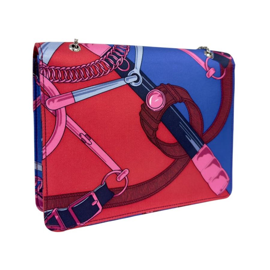 HERMES *罕有* Catenina 真󠄉絲 豬鼻子🐽 鏈條包 框N刻-8