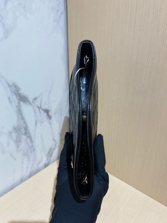 CHANEL香奈兒黑色油蠟皮31bag nano手提單肩鏈條包 尺寸:20*17*3.5-4