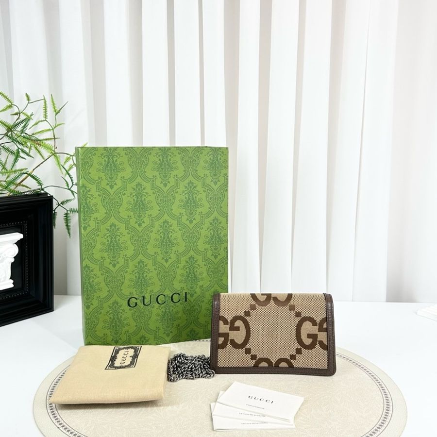GUCCI古馳 99新 Dionysus 酒神 經典雙G 翻蓋包鏈條包-1