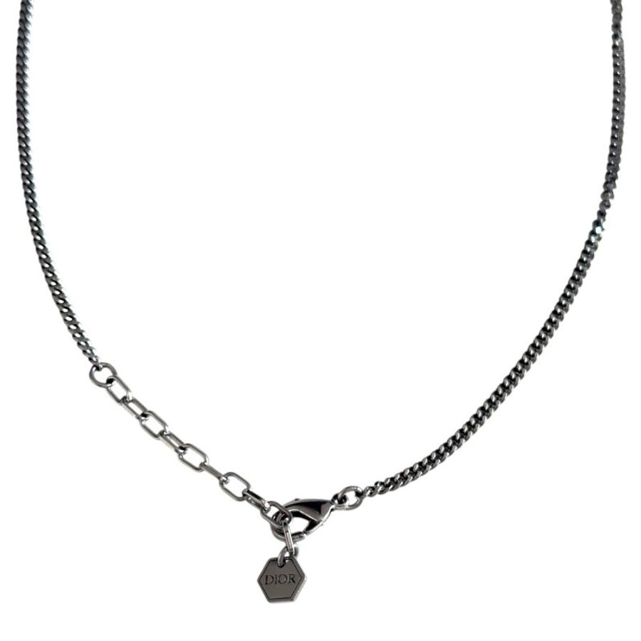 DIOR Oblique 水鑽 頸鏈-9