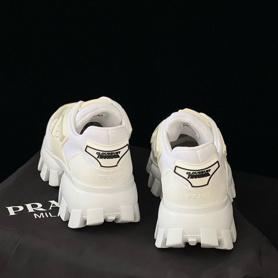 未使用 Prada普拉達老爹鞋 變形金剛 白色齒輪底 變身機能少女 38碼-3