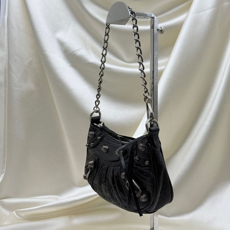 Balenciaga巴黎世家 Le Cagole機車餃子包月牙包-2