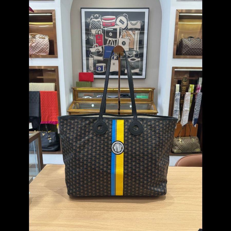 Moynat/莫奈老花托特購物袋兼腋下包-0