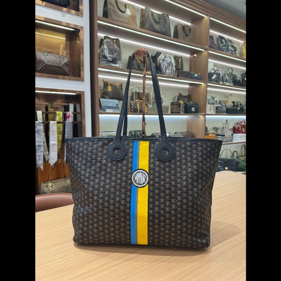 Moynat/莫奈老花托特購物袋兼腋下包-1