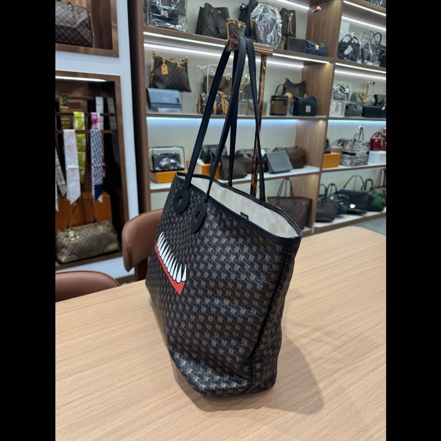 Moynat/莫奈老花托特購物袋兼腋下包-3