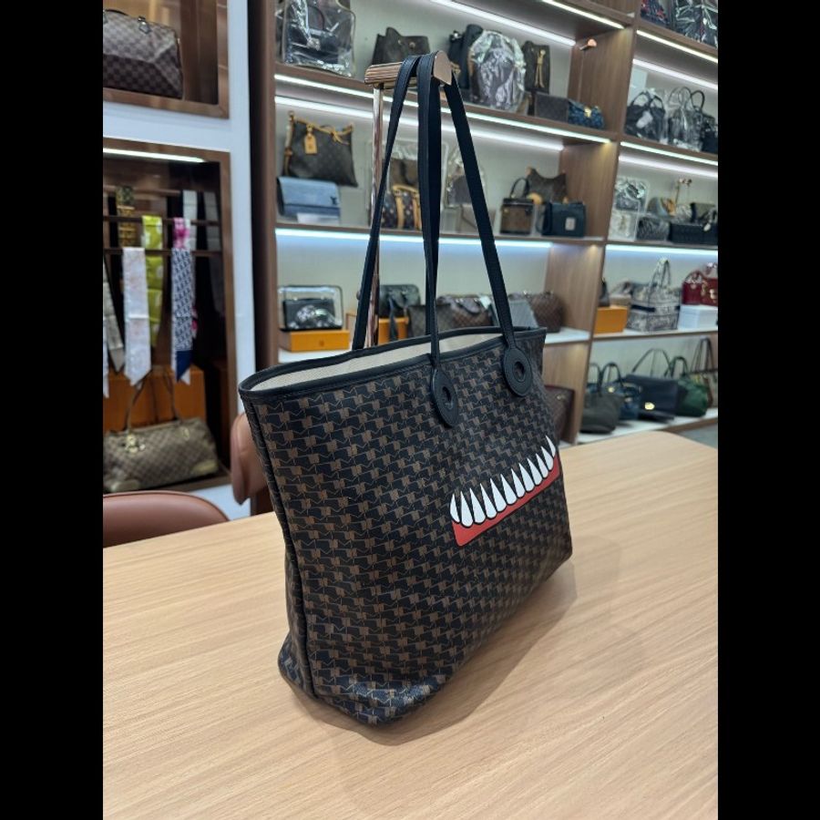Moynat/莫奈老花托特購物袋兼腋下包-4