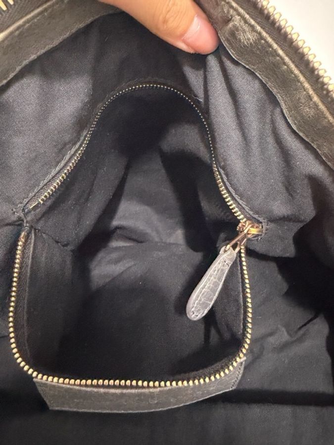 Balenciaga 巴黎世家Balenciaga 灰色手提機車包-6