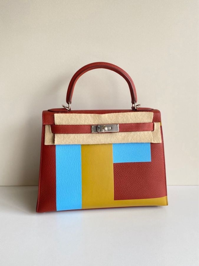 Hermes 愛馬仕Kelly 28 絕版字母包 Letter E-5