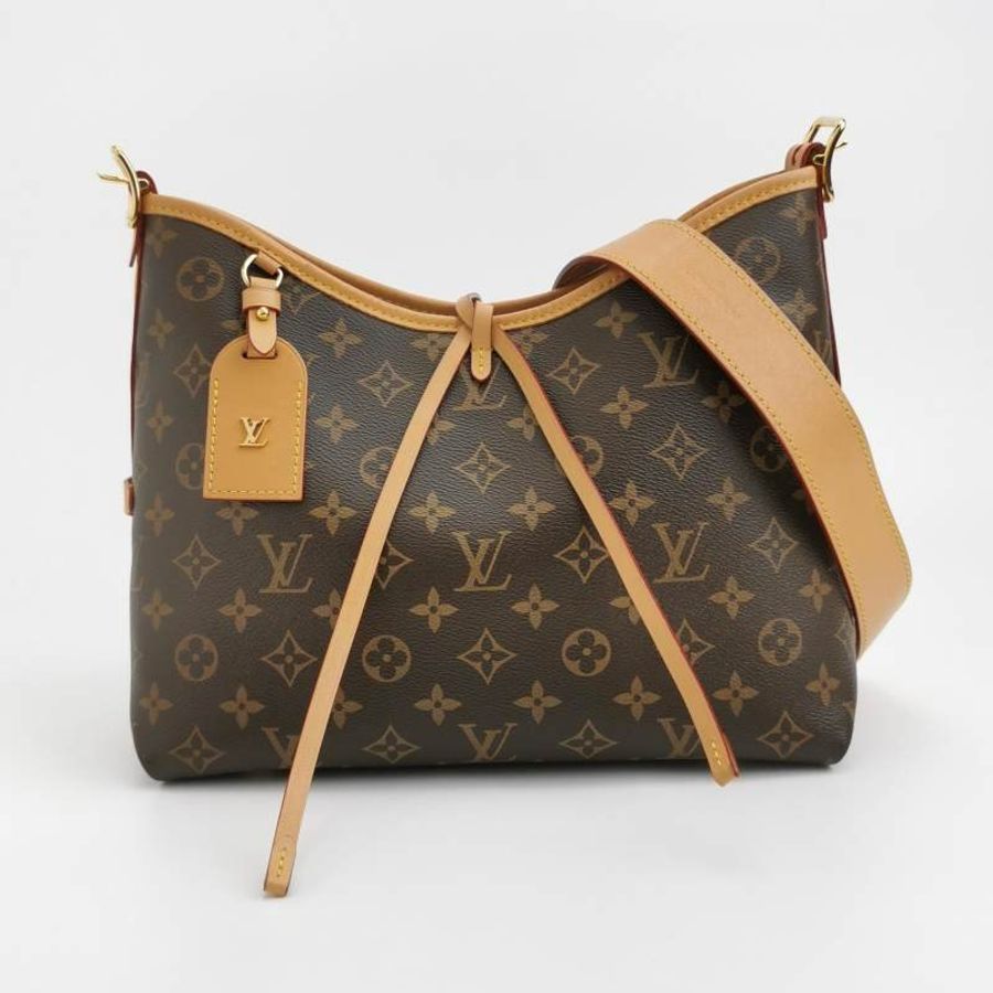 Louis Vuitton (LV) CarryAll小號植鞣革Monogram印花子母包肩包-7