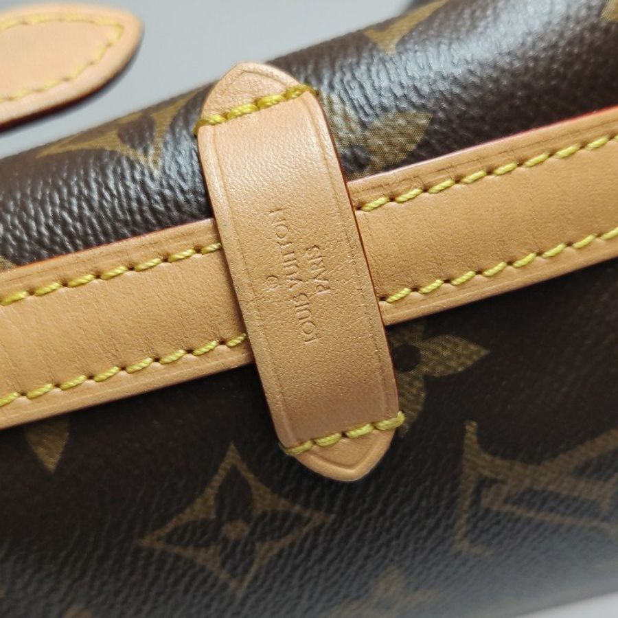 Louis Vuitton (LV) CarryAll小號植鞣革Monogram印花子母包肩包-16