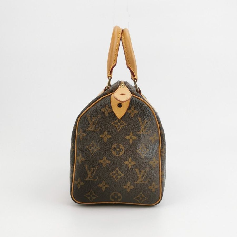 Louis Vuitton (LV) Speedy25植鞣革Monogram印花波士頓包手提包晶片款-2