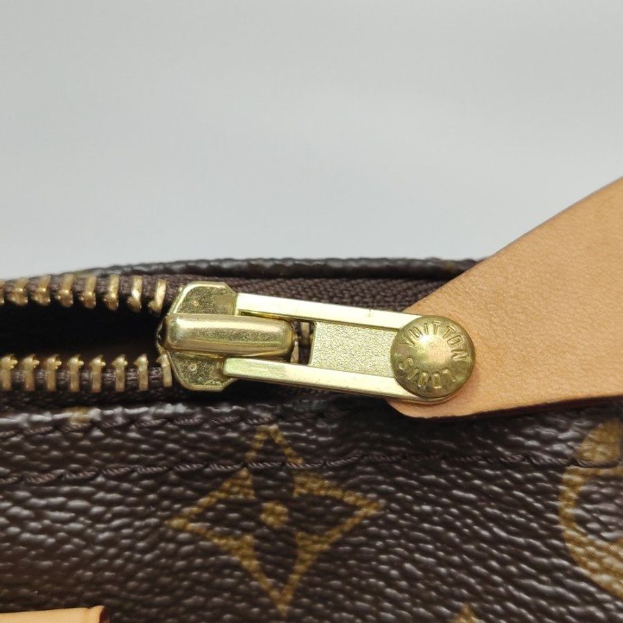 Louis Vuitton (LV) Speedy25植鞣革Monogram印花波士頓包手提包晶片款-9