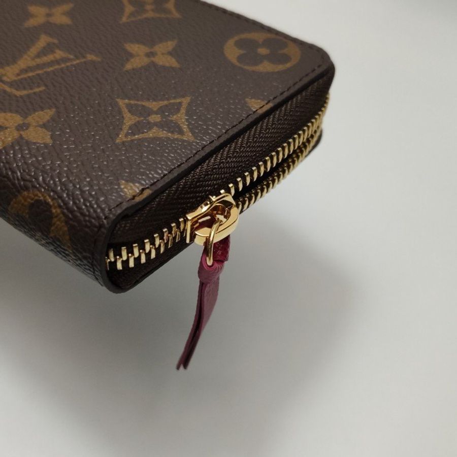 Louis Vuitton (LV) ClémenceMonogram印花環繞拉鍊皮夾晶片款-8
