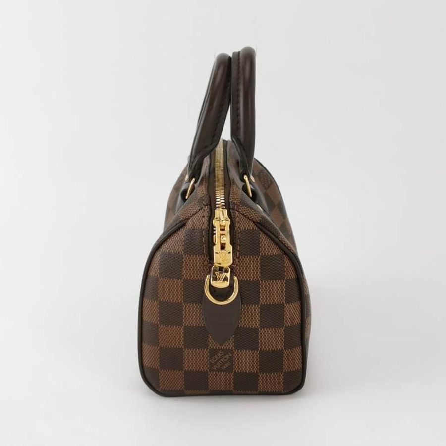 Louis Vuitton (LV) Speedy20牛皮棋盤格波士頓包肩包晶片款-3