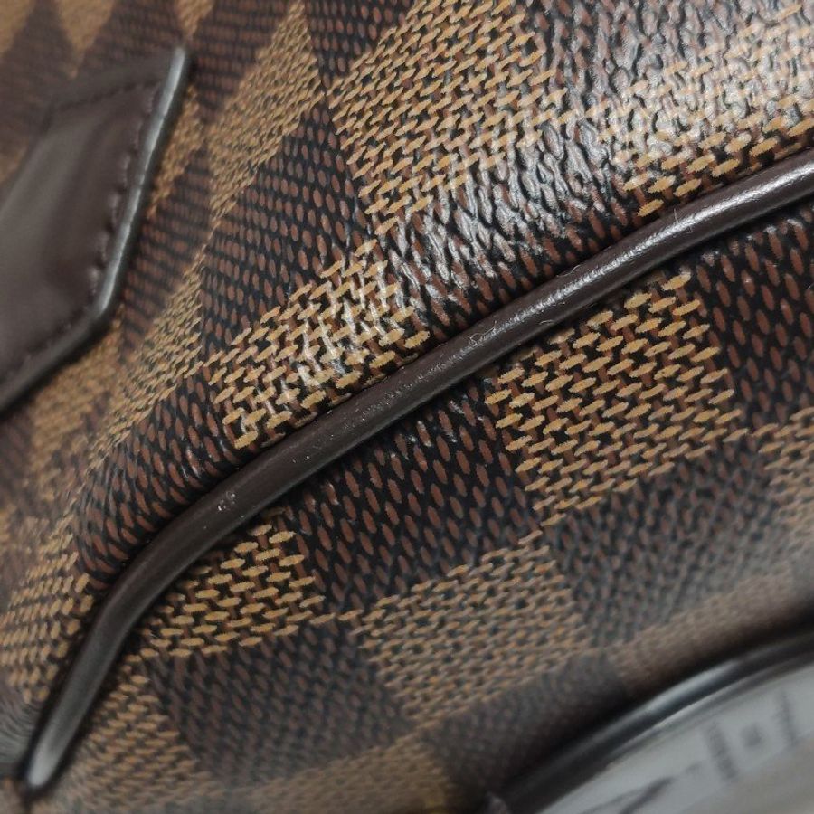 Louis Vuitton (LV) Speedy20牛皮棋盤格波士頓包肩包晶片款-17