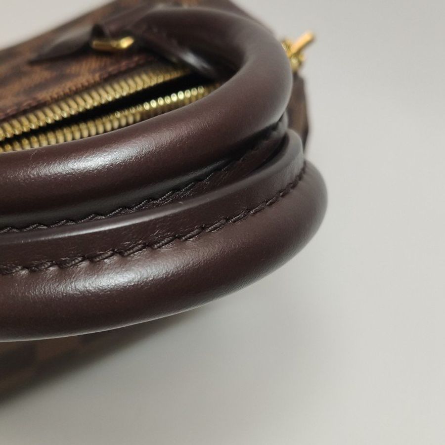 Louis Vuitton (LV) Speedy20牛皮棋盤格波士頓包肩包晶片款-18