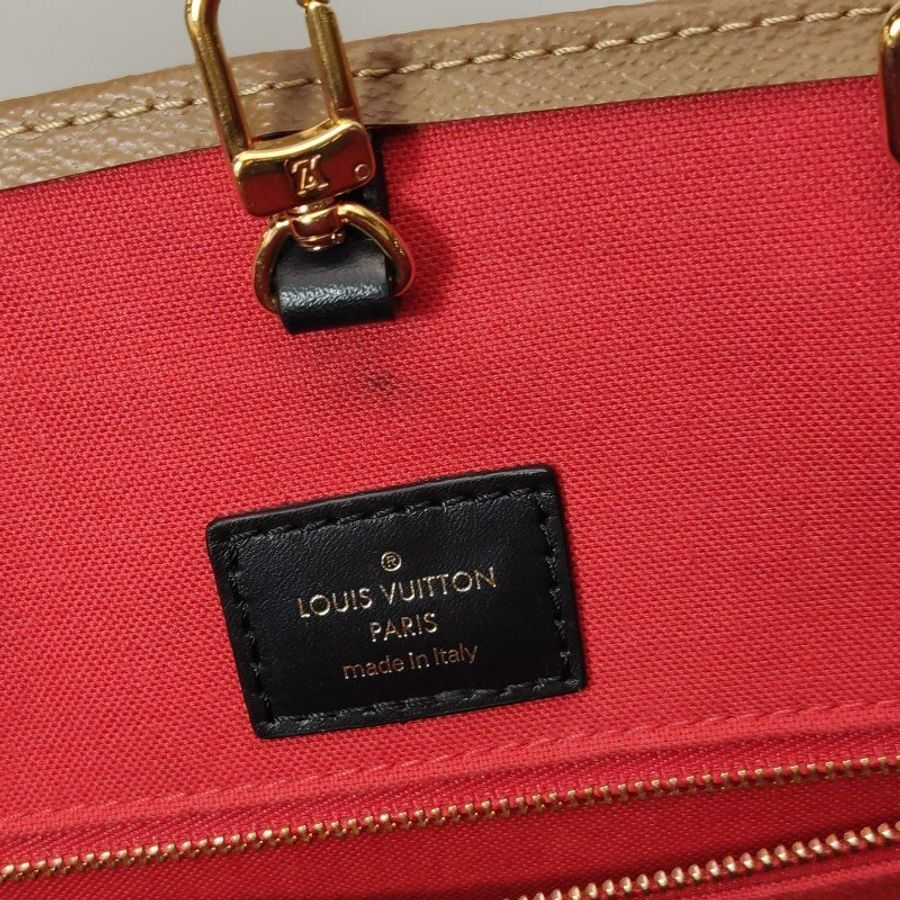 Louis Vuitton (LV) Onthego大號牛皮Gaint Monogram托特包肩肩包晶片款-11