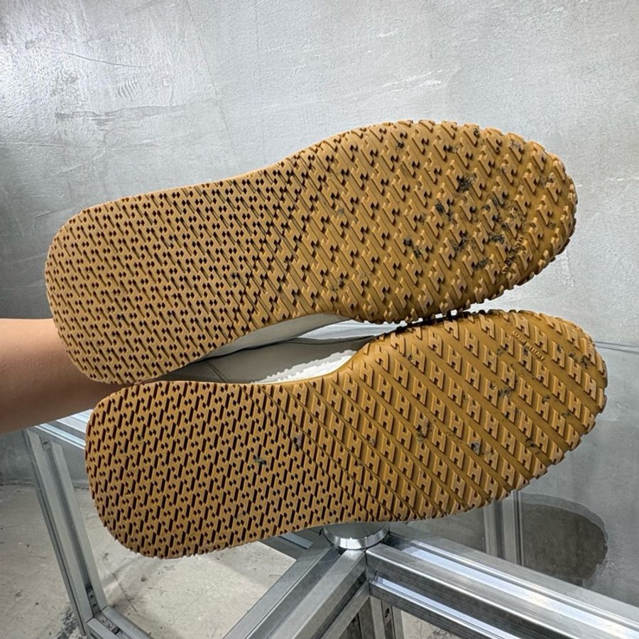 HERMES/愛馬仕 白色麂皮 德訓鞋 尺碼/41.5碼-5