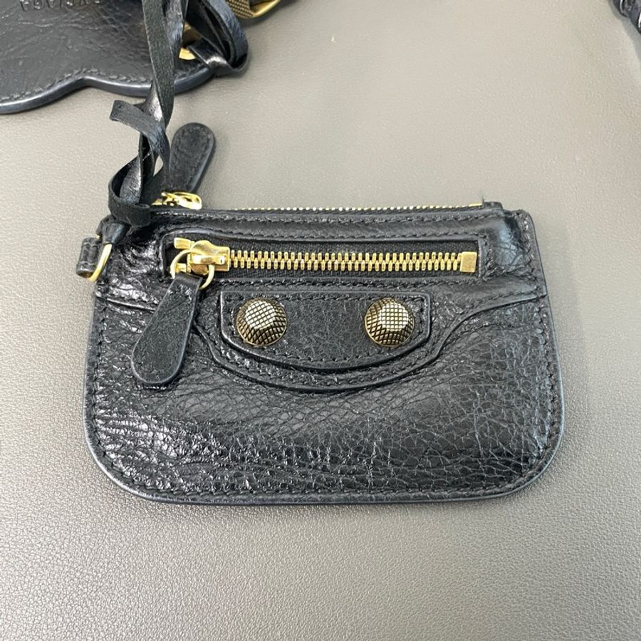 Balenciaga/巴黎世家 黑金 le cagole腋下機車包 斜背包-8