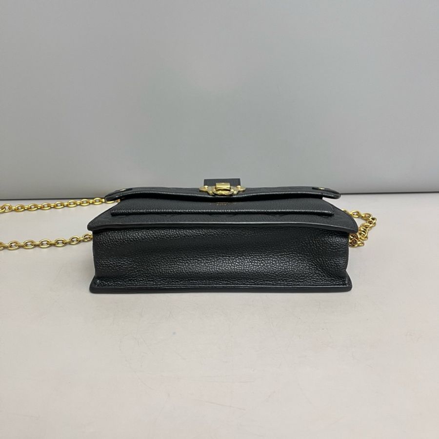 Louis Vuitton 路易威登 Vavin woc黑色全皮壓紋鏈條包芯片,尺寸 19×12×5-6