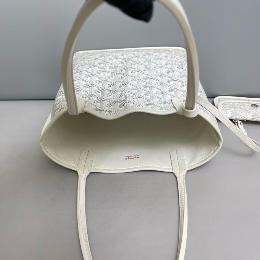 Goyard戈雅 白色老花迷你子母托特包-6