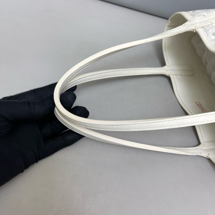 Goyard戈雅 白色老花迷你子母托特包-7