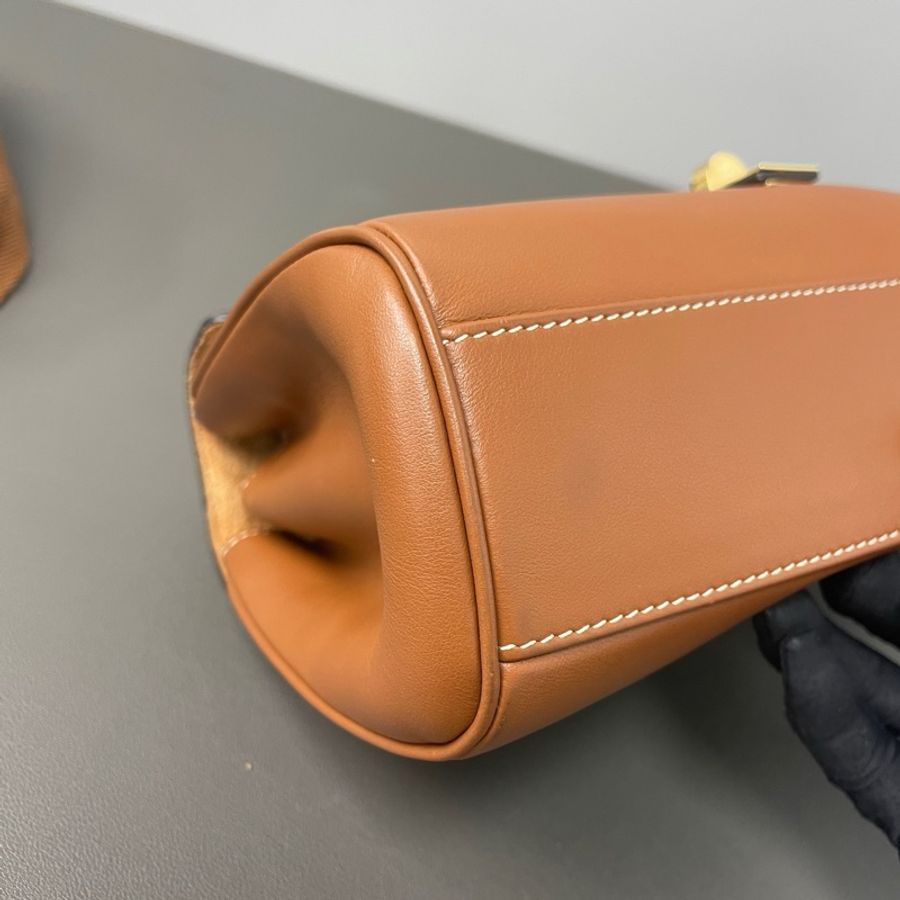 Celine/賽琳 21年 Soft 16 小號焦糖色單肩包斜挎包-4