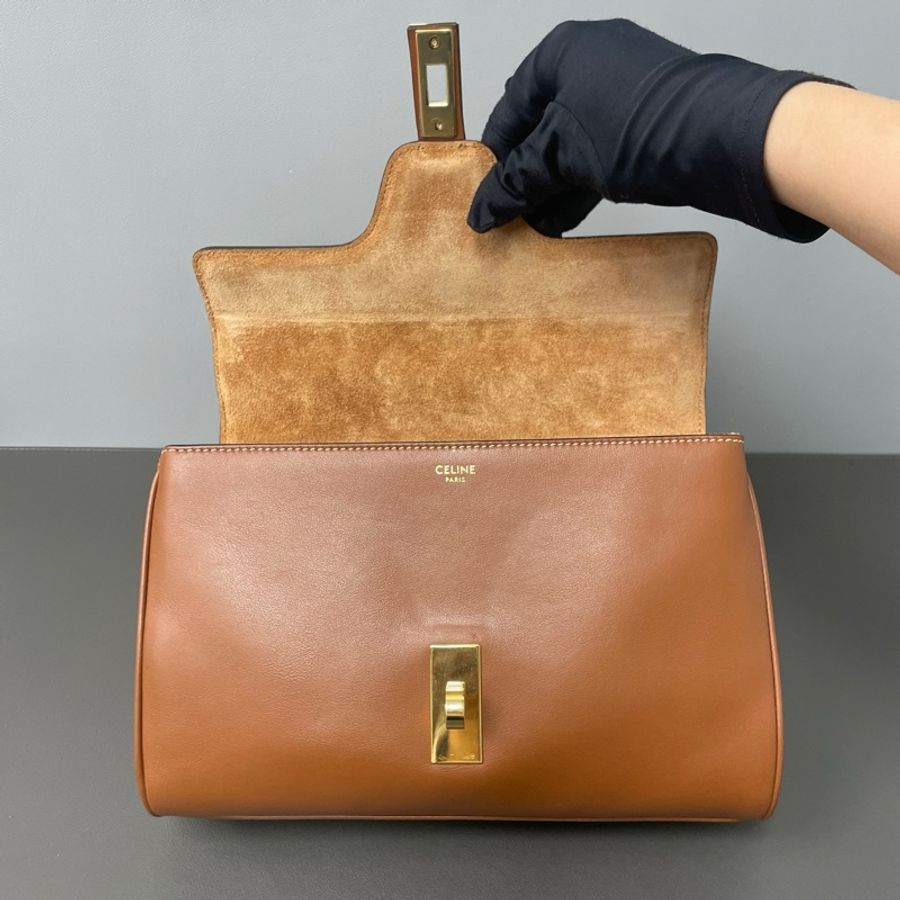 Celine/賽琳 21年 Soft 16 小號焦糖色單肩包斜挎包-6