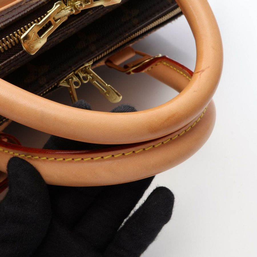 路易威登 (Louis Vuitton) Alizé 24H Monogram 2-Way Boston Bag 手提包 塗層帆布 皮革 男款 女款 棕色 M41399-5