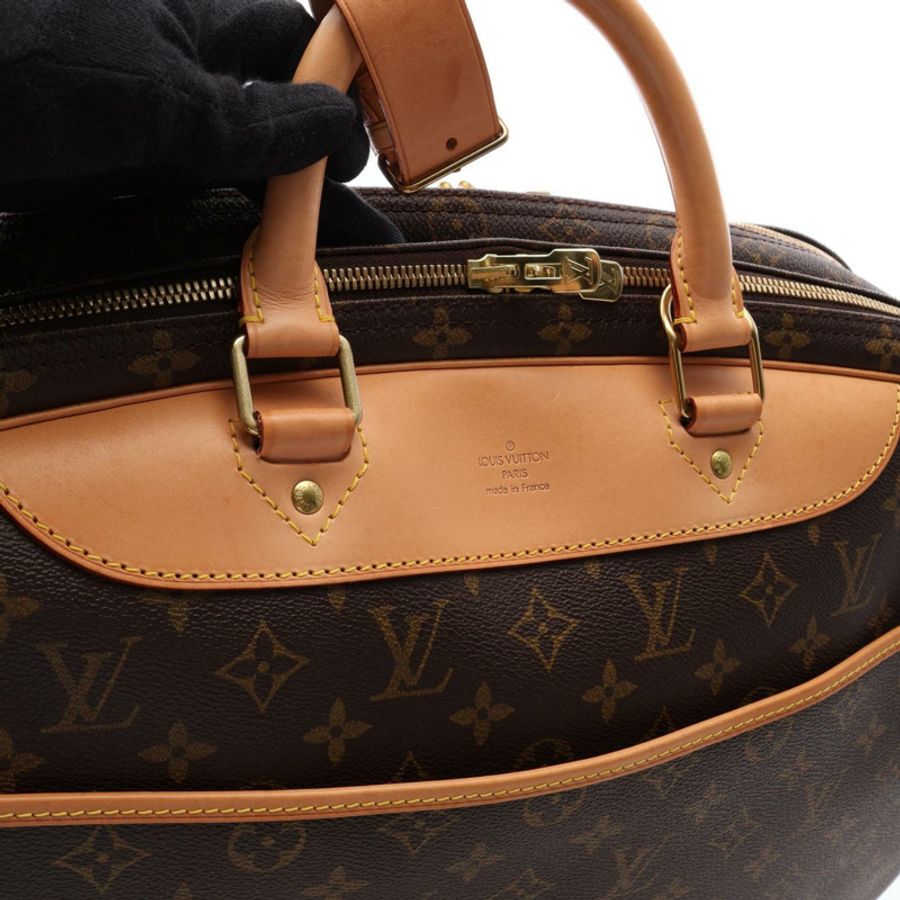 路易威登 (Louis Vuitton) Alizé 24H Monogram 2-Way Boston Bag 手提包 塗層帆布 皮革 男款 女款 棕色 M41399-9