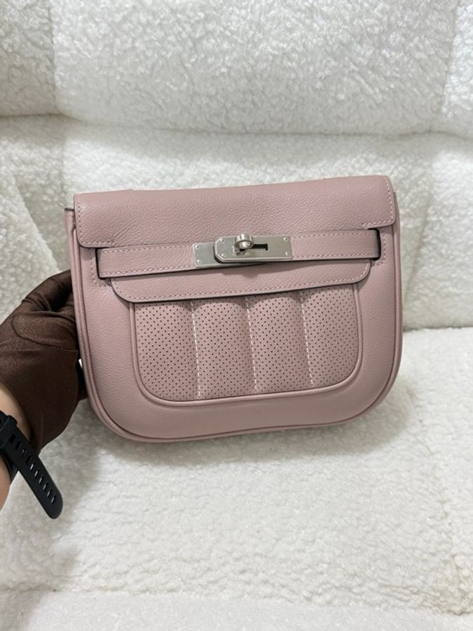 🌈Hermes💗Mini Berline💗4W香芋紫銀扣🌈98新💗Evercolor皮🌟有貼膜🌟miniberline🌟berline🌟愛馬仕🌟-1